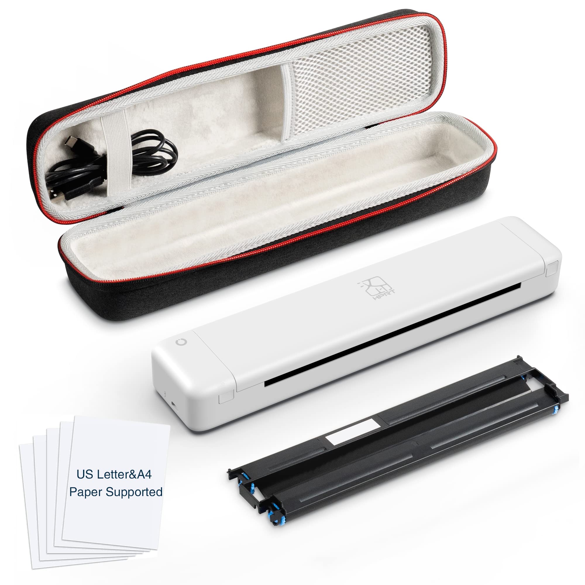 HPRT Wireless Portable Printer for Travel - Bluetooth Compatible with Android, iPhone & Laptop - Prints 8.5