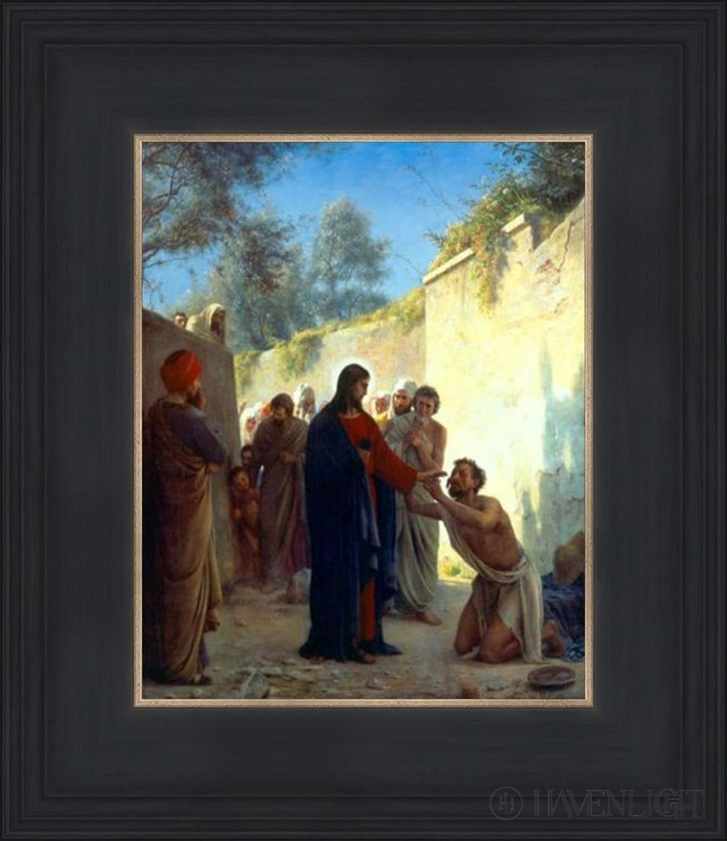 Christ Healing The Blind Man by Carl Bloch - Religious Wall Art, Christian Home Decor, Church & Office Inspiration