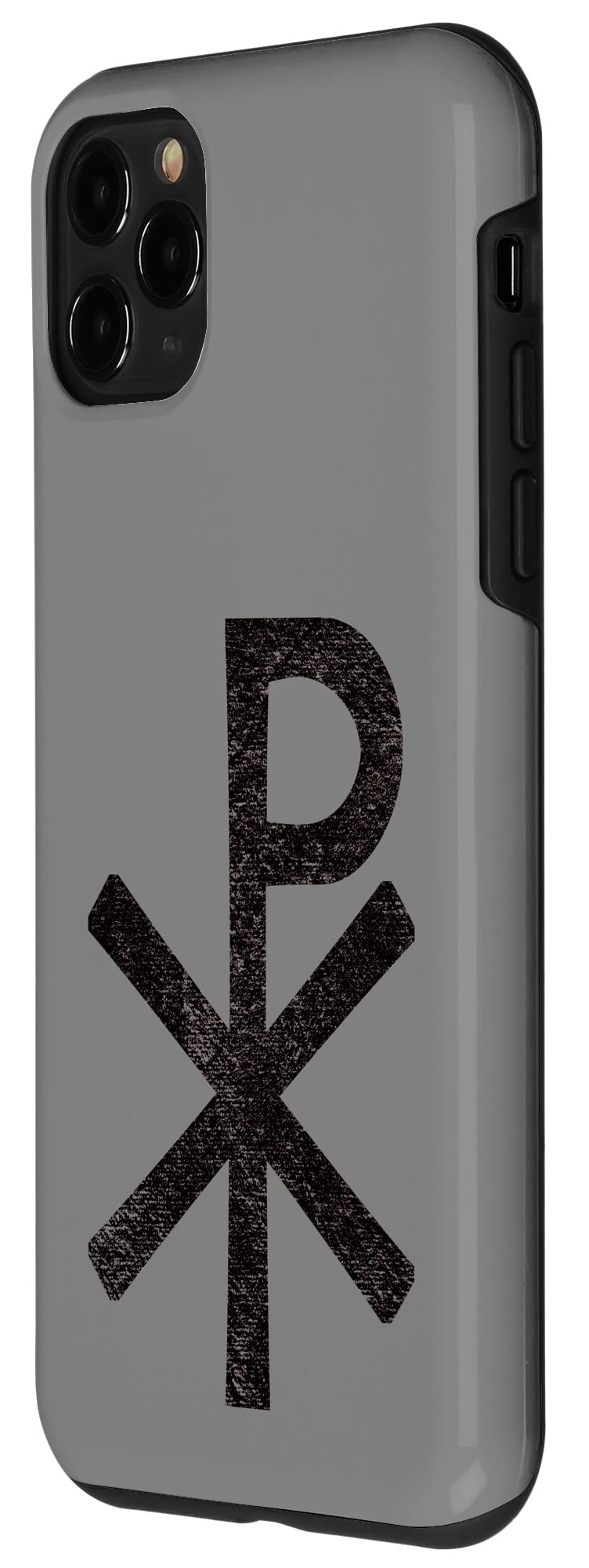 iPhone 11 Pro Case - Durable Christian Symbol Design with Chi-Ro Christogram & Labarum in Black | Perfect for Church, Bible Study & Faith-Based Events