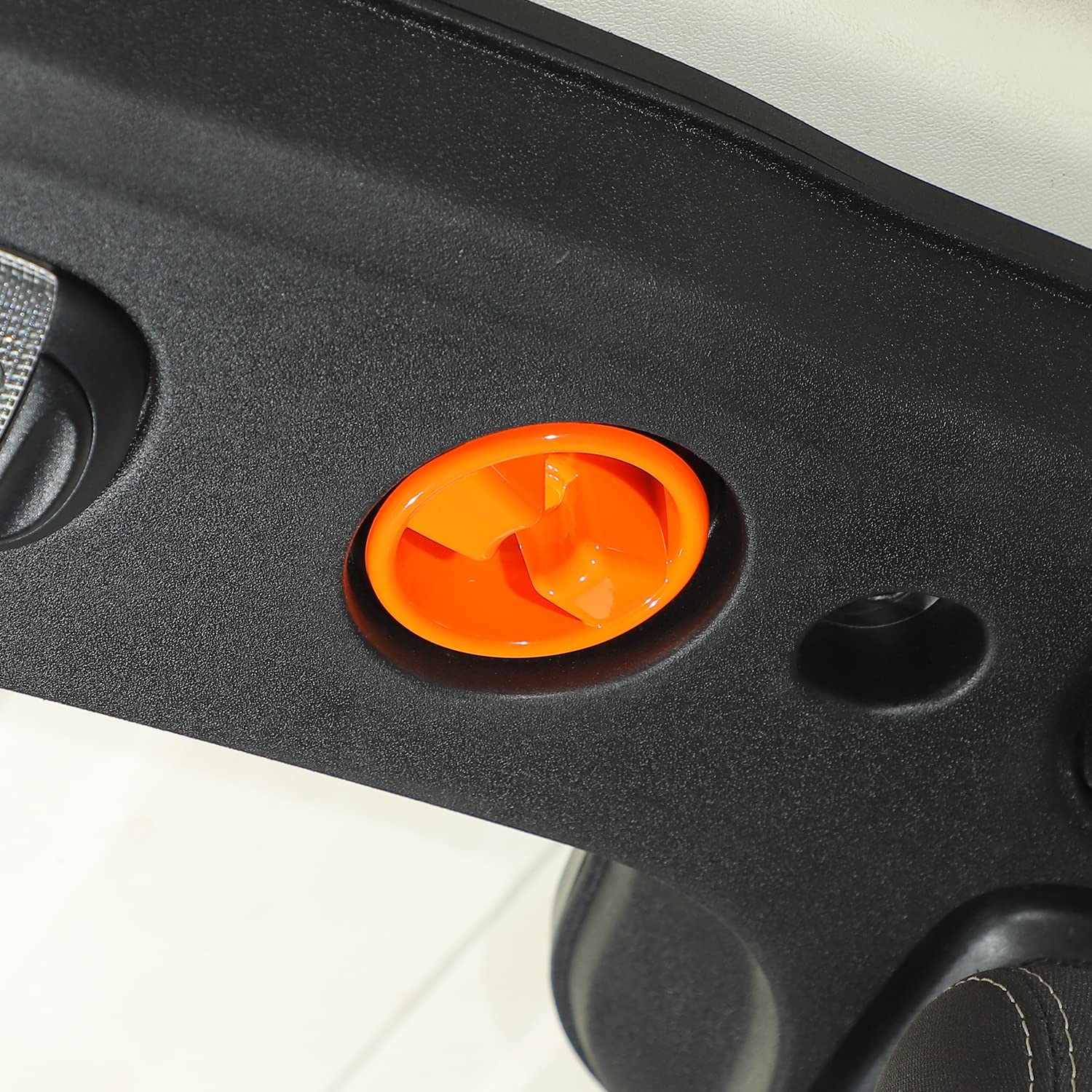 2007-2018 Jeep Wrangler JK JKU Roof Top Mounting Knob Screw Cover - Interior Accessories Decoration (Orange) - Perfect for Off-Roading & Customization