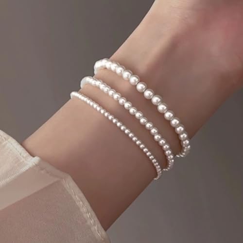 A2:4mm+6mm+8mm pearl bracelet