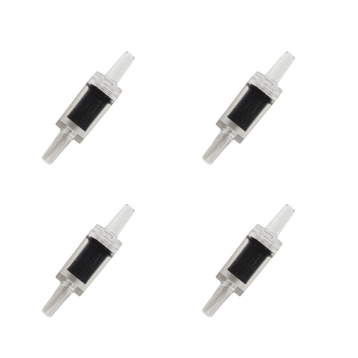 JIH Aquarium Air Pump Accessories Set - 25 Feet Black Airline Tubing, Air Stones, Check Valves, Suction Cups & Connectors for Fish Tank, Hydroponics & Oxygenation Systems - Perfect for Home Aquariums, Pond Aeration & Indoor Gardening