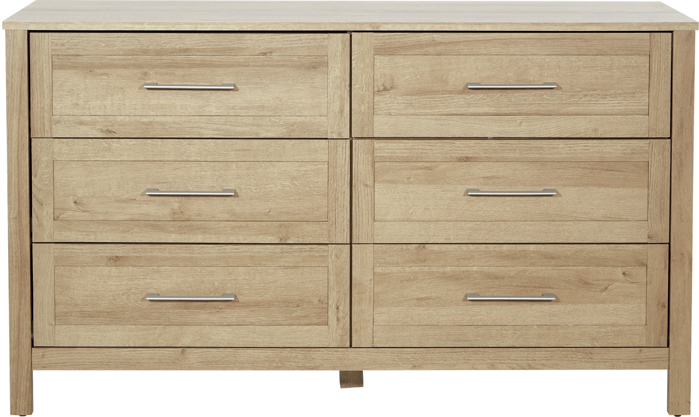 Office Star Stonebrook 6-Drawer Dresser - Wooden Chest of Drawers for Bedroom Storage & Organization [SK6DRD] - Perfect for Home, Dorm, or Office Use