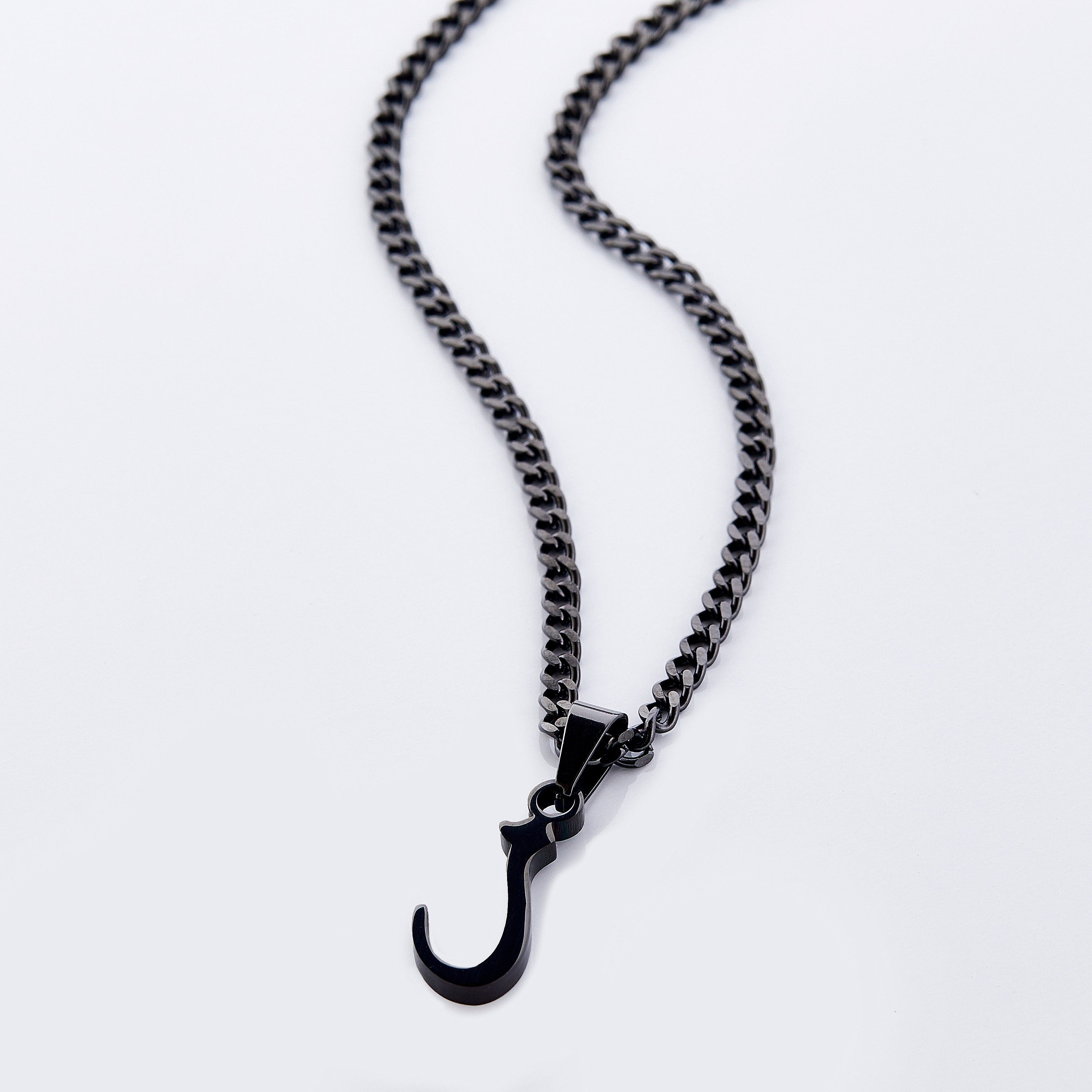 Arabic Letter Pendant Necklace for Men - Personalized Name Jewelry Gift for Him - Perfect for Birthdays, Anniversaries & Special Occasions