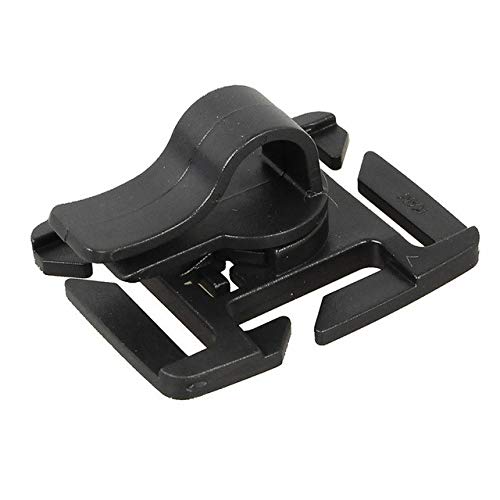 Rotatable Drink Tube Clip Gear - Adjustable Water Pipe Hose Clamp for Backpack, MOLLE, Carabiner - Tactical Buckle Accessories for Outdoor Camping, Hiking, Cycling & Travel