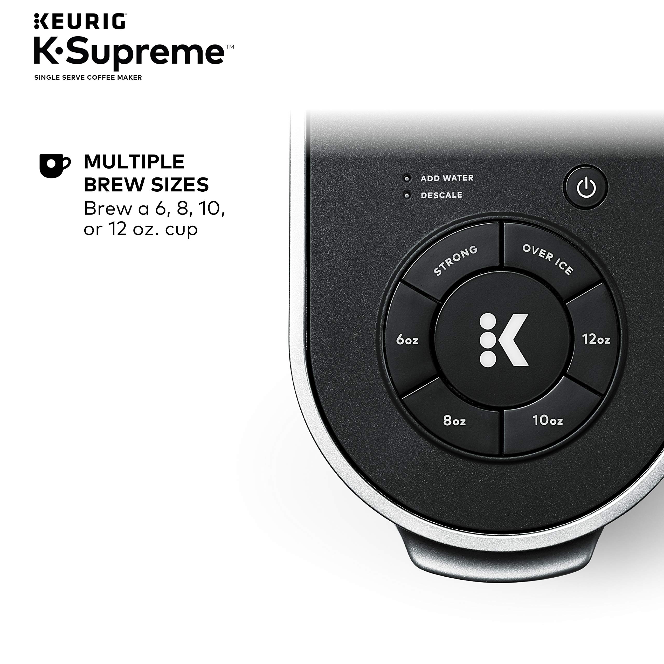 Keurig K-Supreme Single-Serve Coffee Maker with Green Mountain Coffee Roasters Variety Pack (40 Pods) - Perfect for Home, Office & Breakfast Brewing