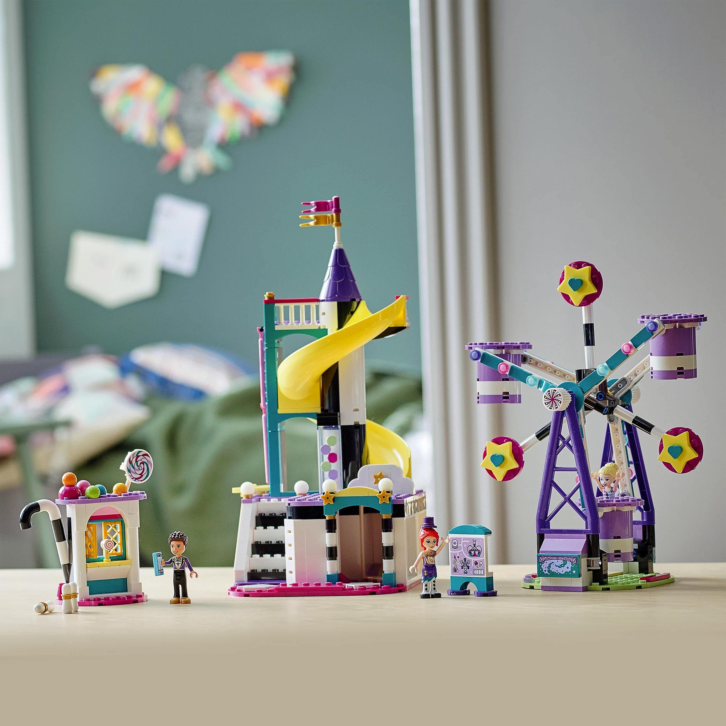 LEGO 41689 Friends La Grande Roue et Le Toboggan Magiques Building Toy Set - Creative Play for Kids, Fun Fairground Theme, Perfect Birthday Gift for Girls & Boys (Great for Imaginative Play & Room Decor)