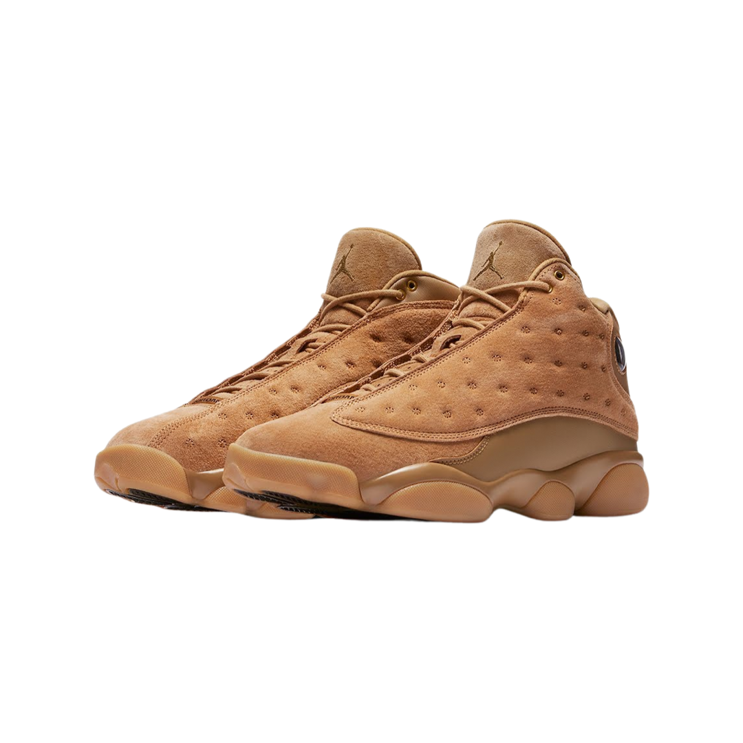 Air Jordan 13 Retro OG Wheat Elemental Gold Baroque Brown Gum Sneakers 414571-705 - Men's Basketball Shoes for Streetwear & Casual Outfits