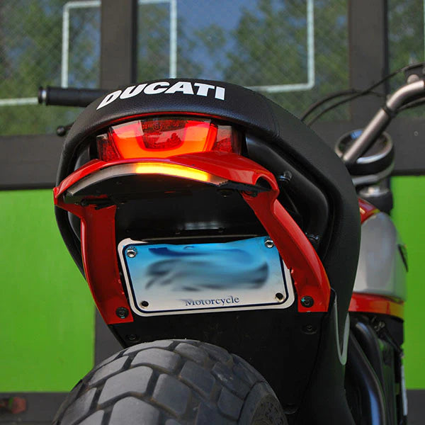 Ducati Scrambler Icon & Urban Enduro Fender Eliminator Kit for 2015-2017 Models - Motorcycle Tail Tidy for Cleaner Look & Improved Rear Visibility