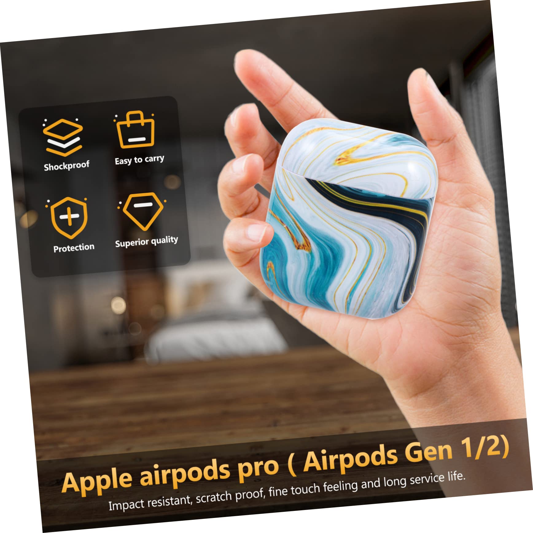 Premium 1-Piece Earbud Case - Protective Storage Pouch for AirPods & Wireless Earphones | Travel-Friendly Organizer for Gym, Commute & Daily Use