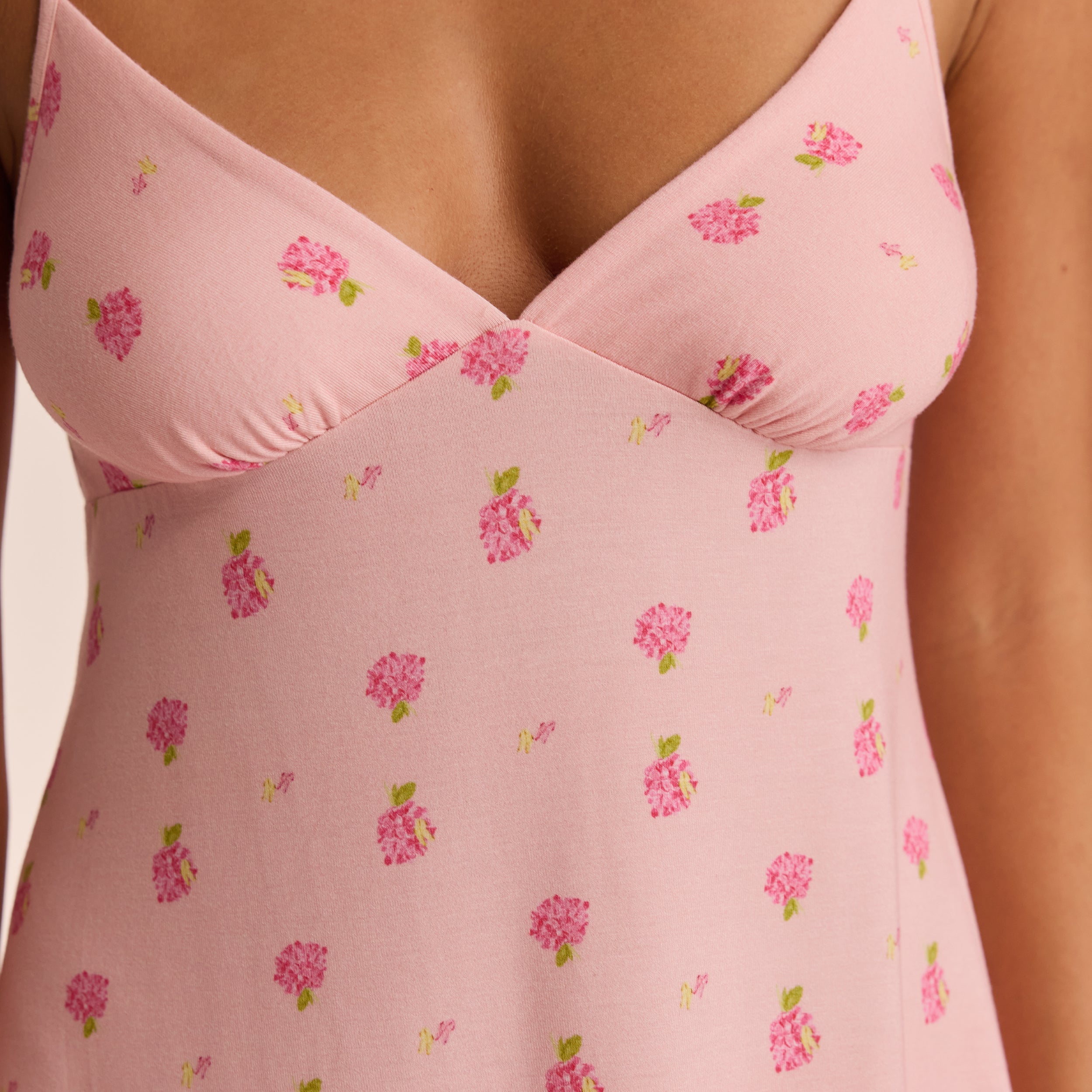Soft Modal Nightdress for Women - Comfortable Sleepwear in Pink | Perfect for Relaxing at Home & Lounging