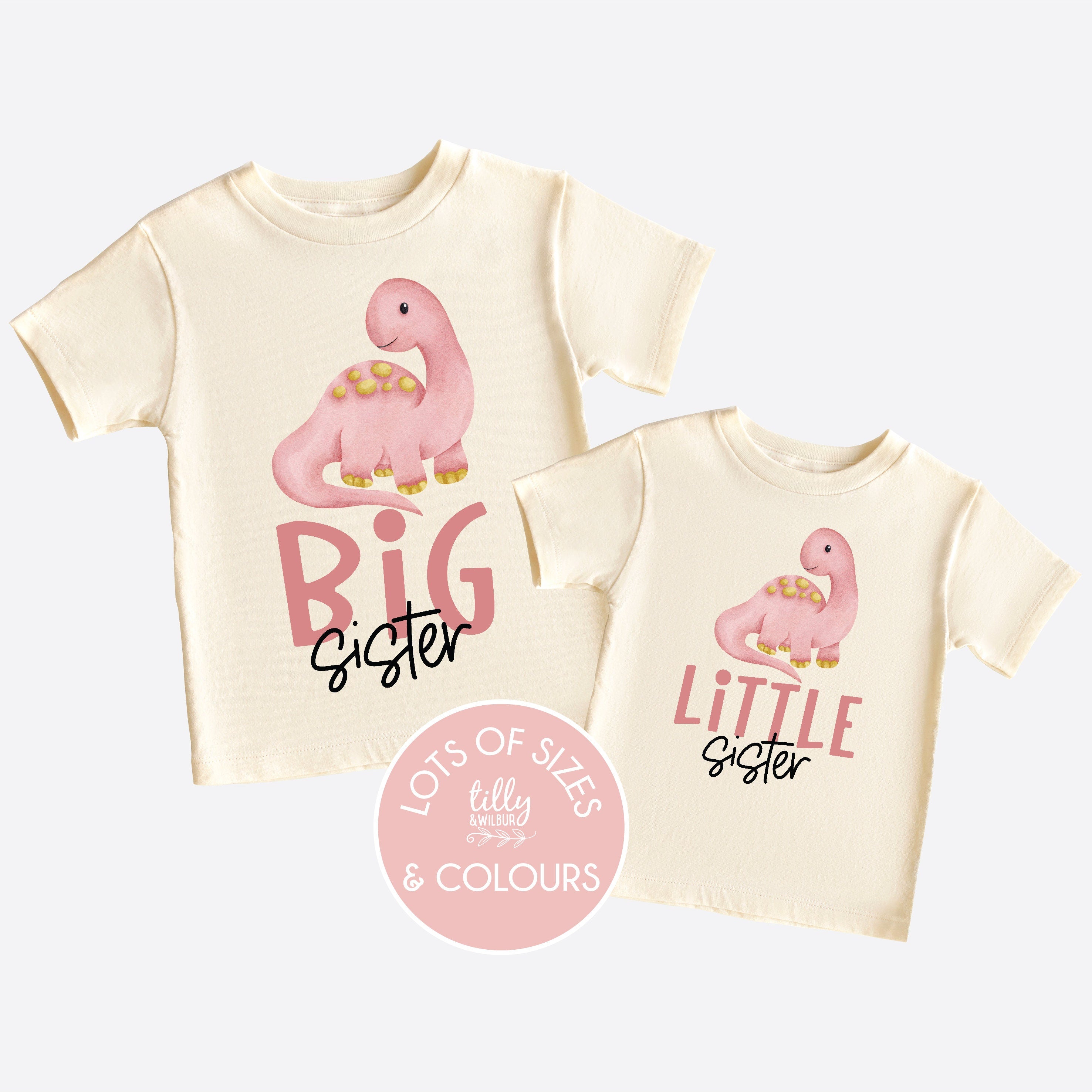 Big & Little Sibling Matching Outfits - Cute Family Twin Clothes Sets for Boys & Girls | Various Colors & Sizes | Perfect for Family Photos, Holidays & Special Occasions