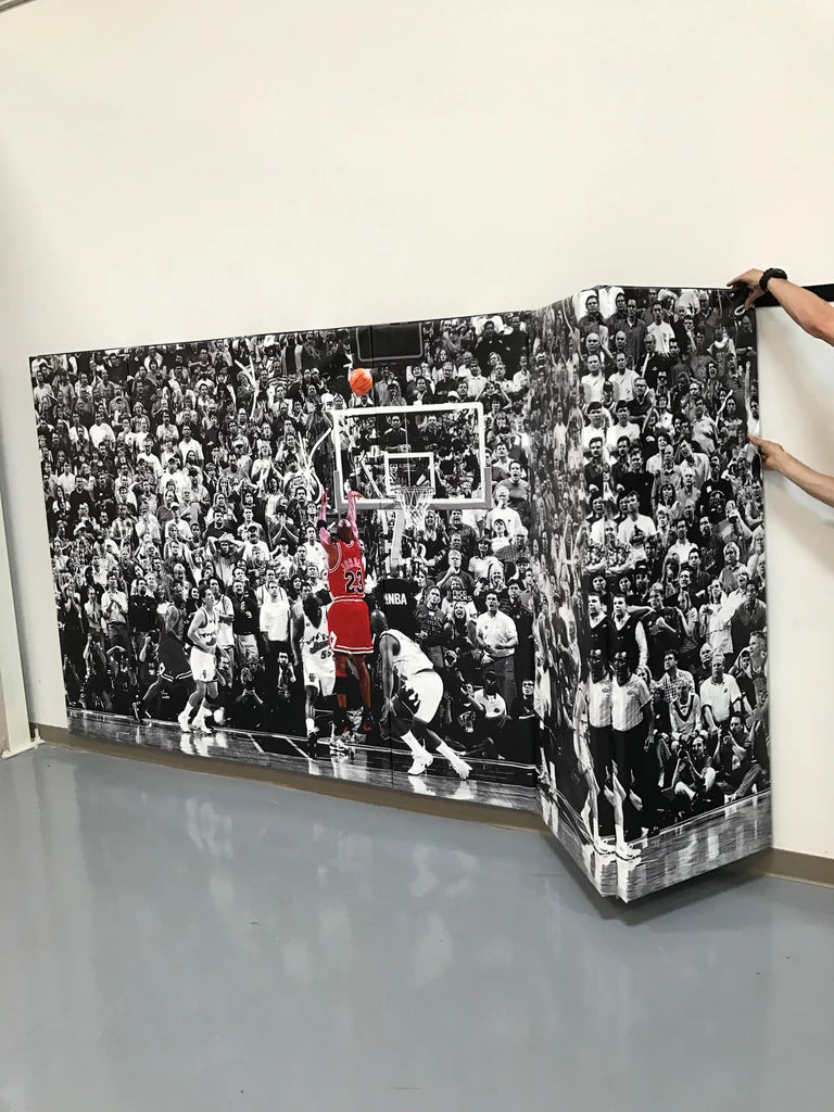 Digitally Printed Wall Art - Michael Jordan's Last Shot Basketball Poster - Perfect for Home, Office & Sports Room Decor