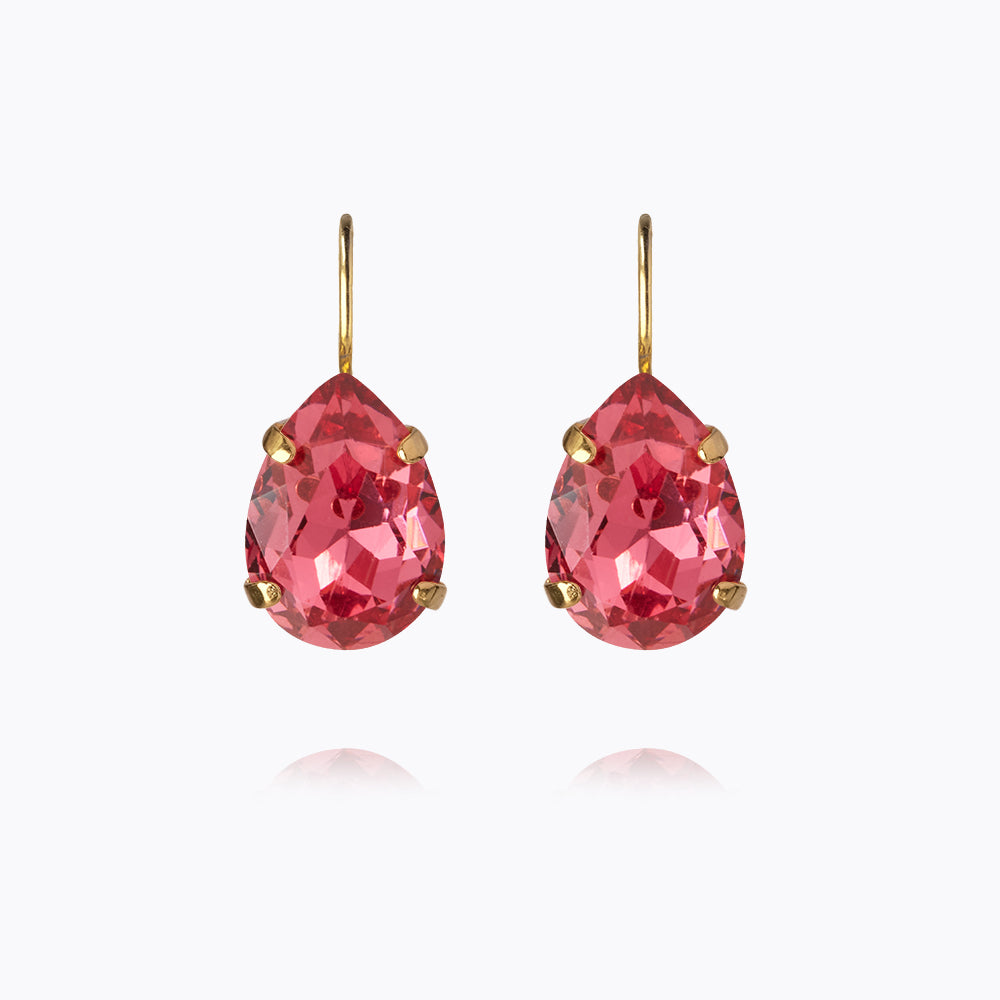 Mini Drop Clasp Earrings in Mulberry Red - Elegant Dangle Earrings for Women, Perfect for Parties, Weddings & Everyday Wear