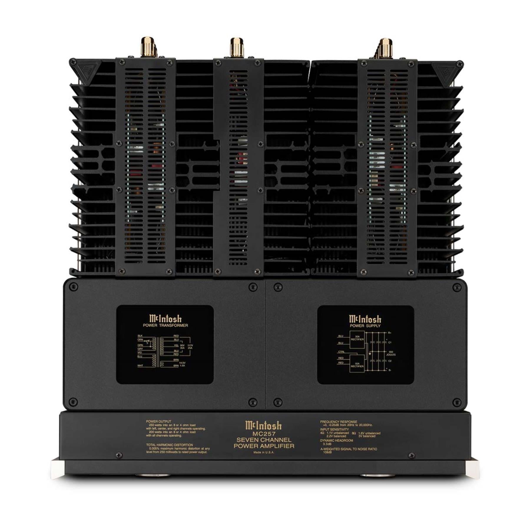 McIntosh MC257 7-Channel Solid State Power Amplifier - High-Performance Home Theater & Audio System for Immersive Movie & Music Experience
