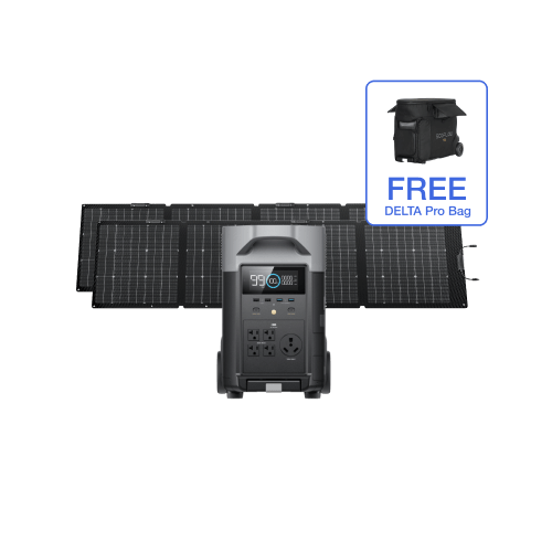 EcoFlow DELTA Pro Portable Power Station 3000W - Solar Generator for Home Backup, Camping & RV - Fast Charging, Expandable Battery, Quiet & Clean Energy for Outdoor & Emergency Use