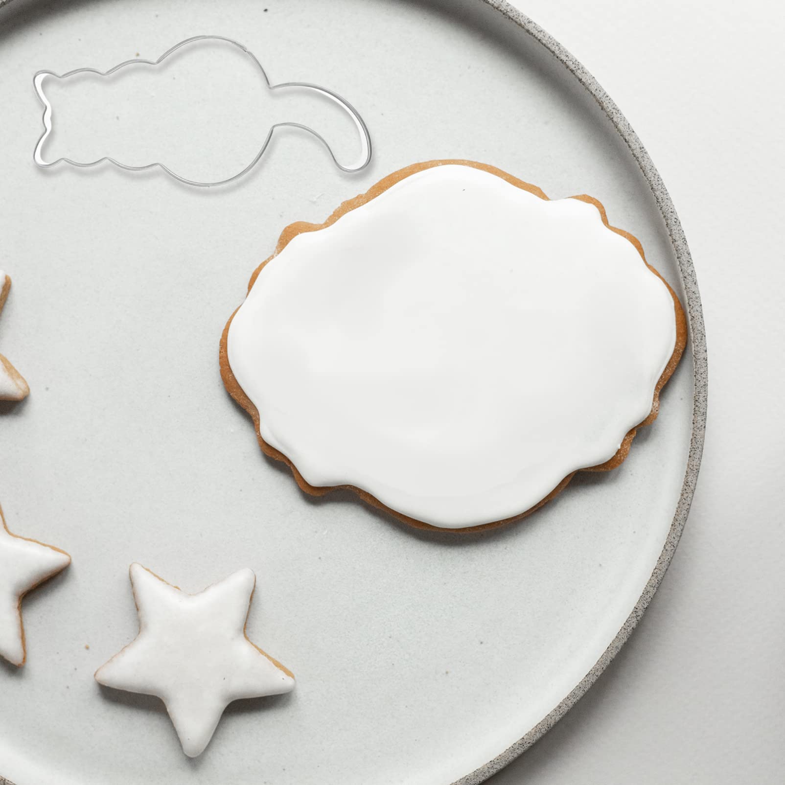 6-Piece Stainless Steel Biscuit & Cookie Molds Set - Korean Sugar Pie DIY Baking Tools, Decorative Pastry Cutters for Homemade Cookies, Pies & Desserts - Perfect for Holiday Baking, Party Treats & Gift Making