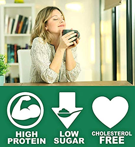 High Protein Chocolate Drink Mix - Low Carb Hot Cocoa Protein Powder (15g Protein per Serving) - 7 Servings - Post Workout Recovery & Healthy Breakfast Option