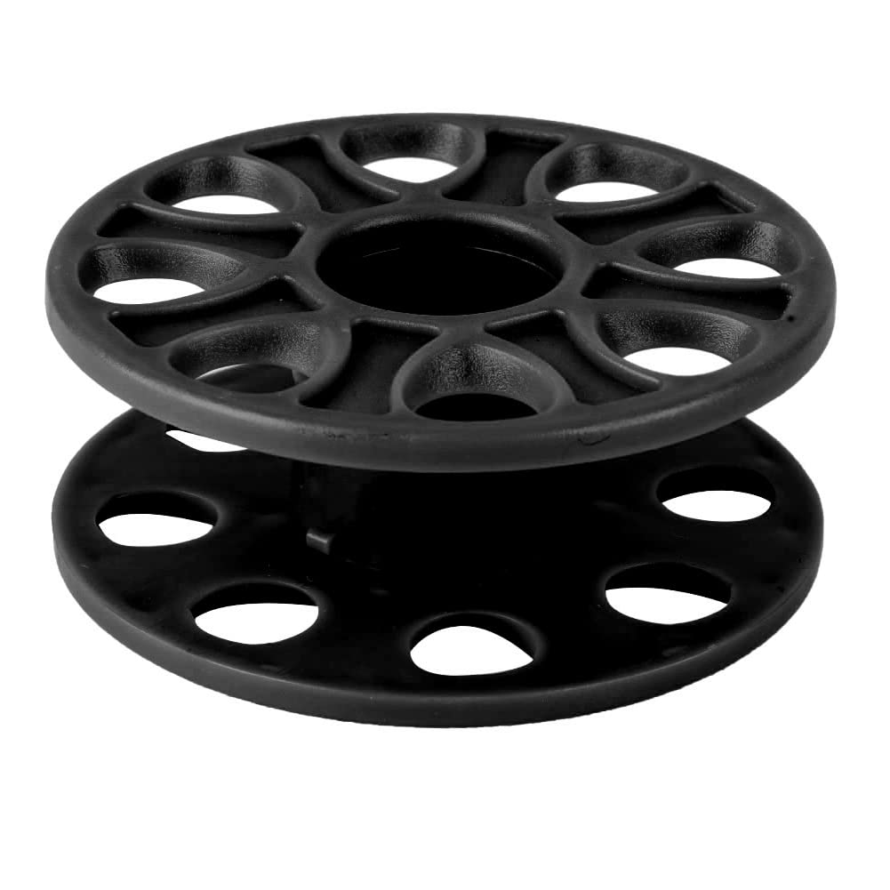 Premium Plastic Diving Spool - Heavy Duty & Reliable Underwater Reel for Scuba Diving, Cave Exploration, River Adventures (Black) | Ideal for Professional Divers & Outdoor Water Sports Enthusiasts