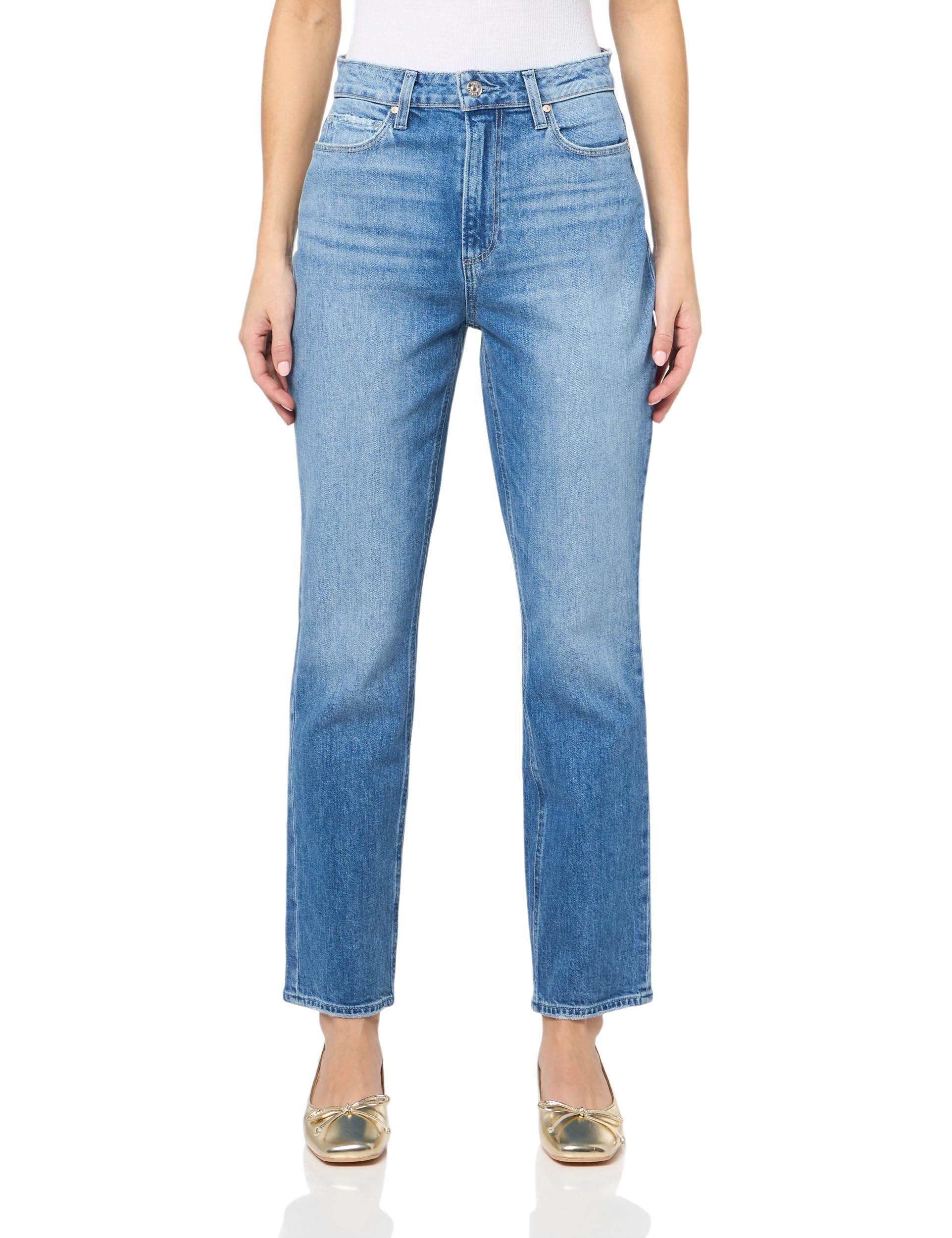 PAIGE Women's Knockout High Rise Skinny Jeans - Stretch Denim Pants for Everyday Comfort | Perfect for Work, Date Night & Casual Outings