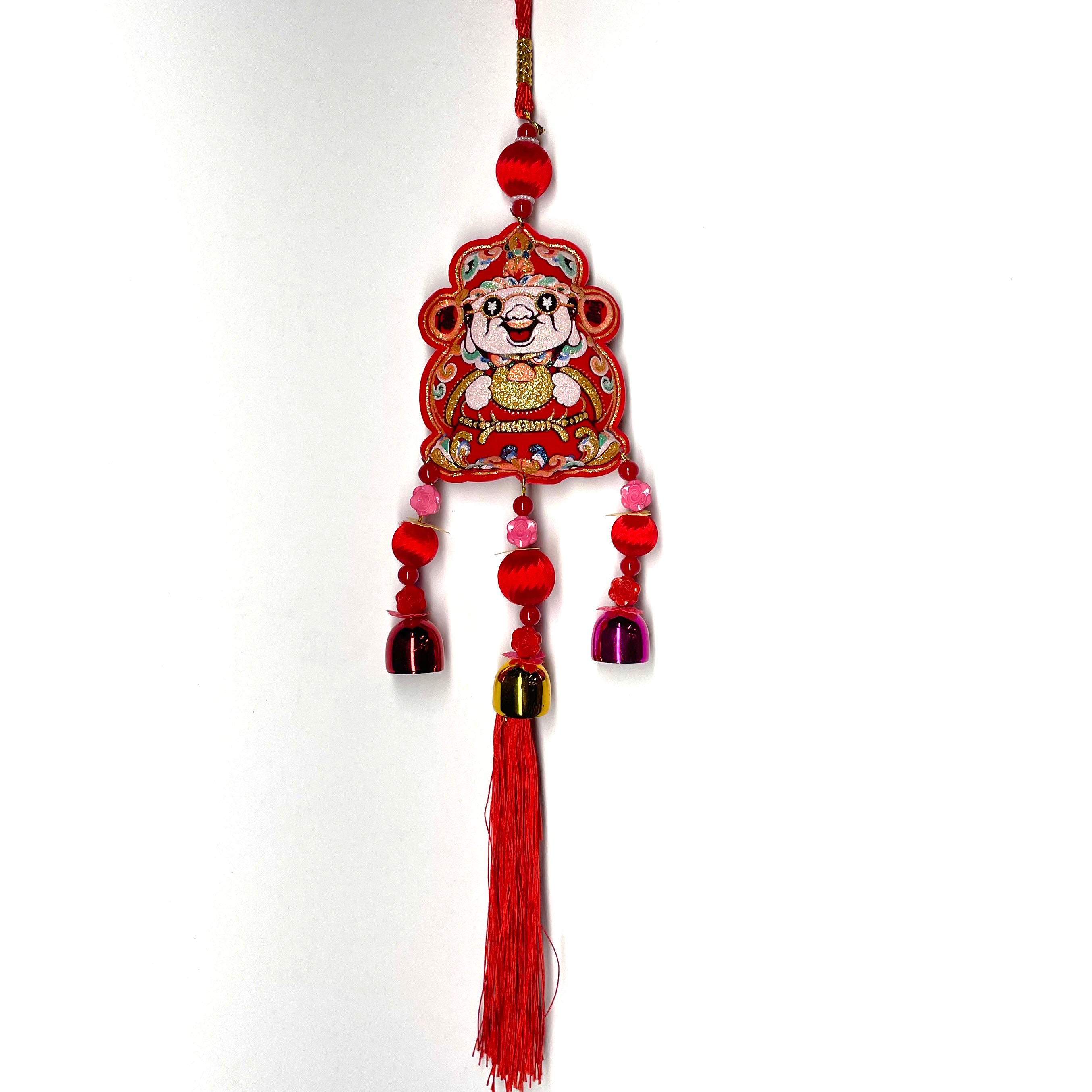 Lucky Money God Plush Toy with Tassel - Chinese New Year Decoration for Home & Office | Perfect Gift for Prosperity & Good Fortune