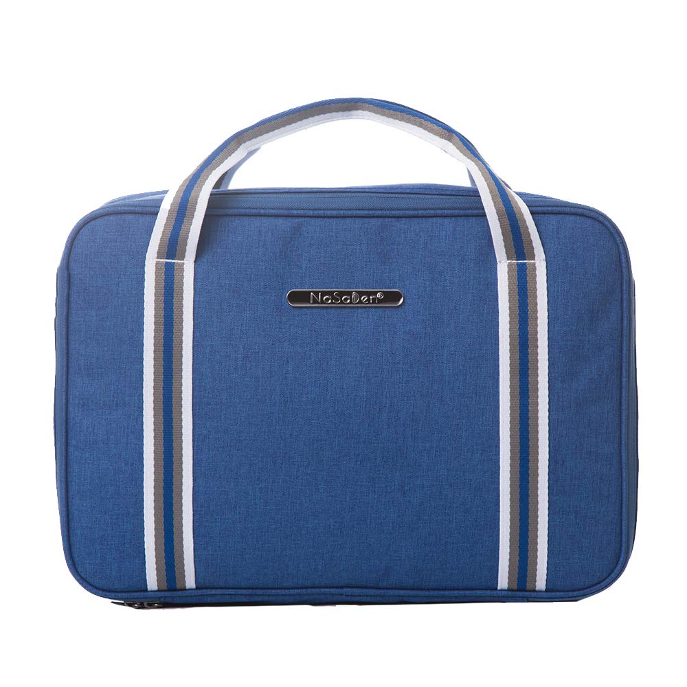 NaSaDen Vintage Travel Duffel Bag - Crossbody Gym Tote Luggage with Classic Design (Rhine Blue) | Perfect for Workouts, Weekend Getaways & Air Travel