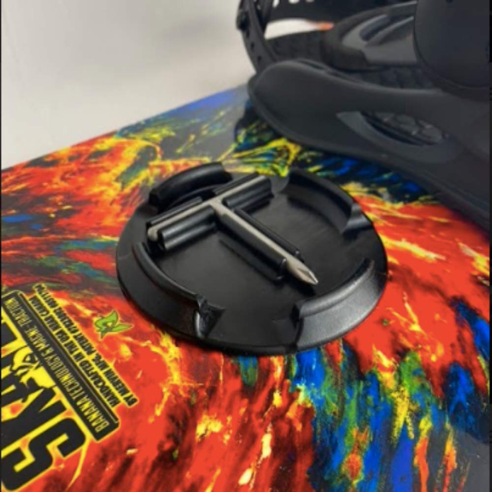 Anti-Slip Snowboard Stomp Pad with Built-in Multi-Tool Screwdriver - Non-Slip Traction Grip for Enhanced Control While Riding | Perfect for All-Mountain, Freestyle & Park Snowboarding