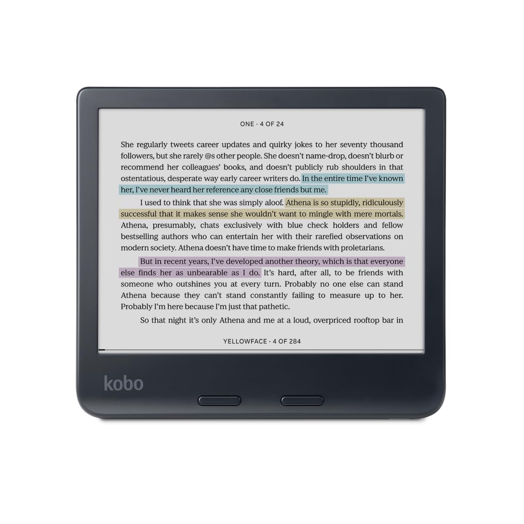 Kobo Libra Colour Black eReader with SleepCover Case Bundle - 7