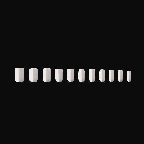 Apres Gel X Neutrals Whitney Natural Nail Tips 150pc - Short Square Shape for Manicures & DIY Nail Art at Home