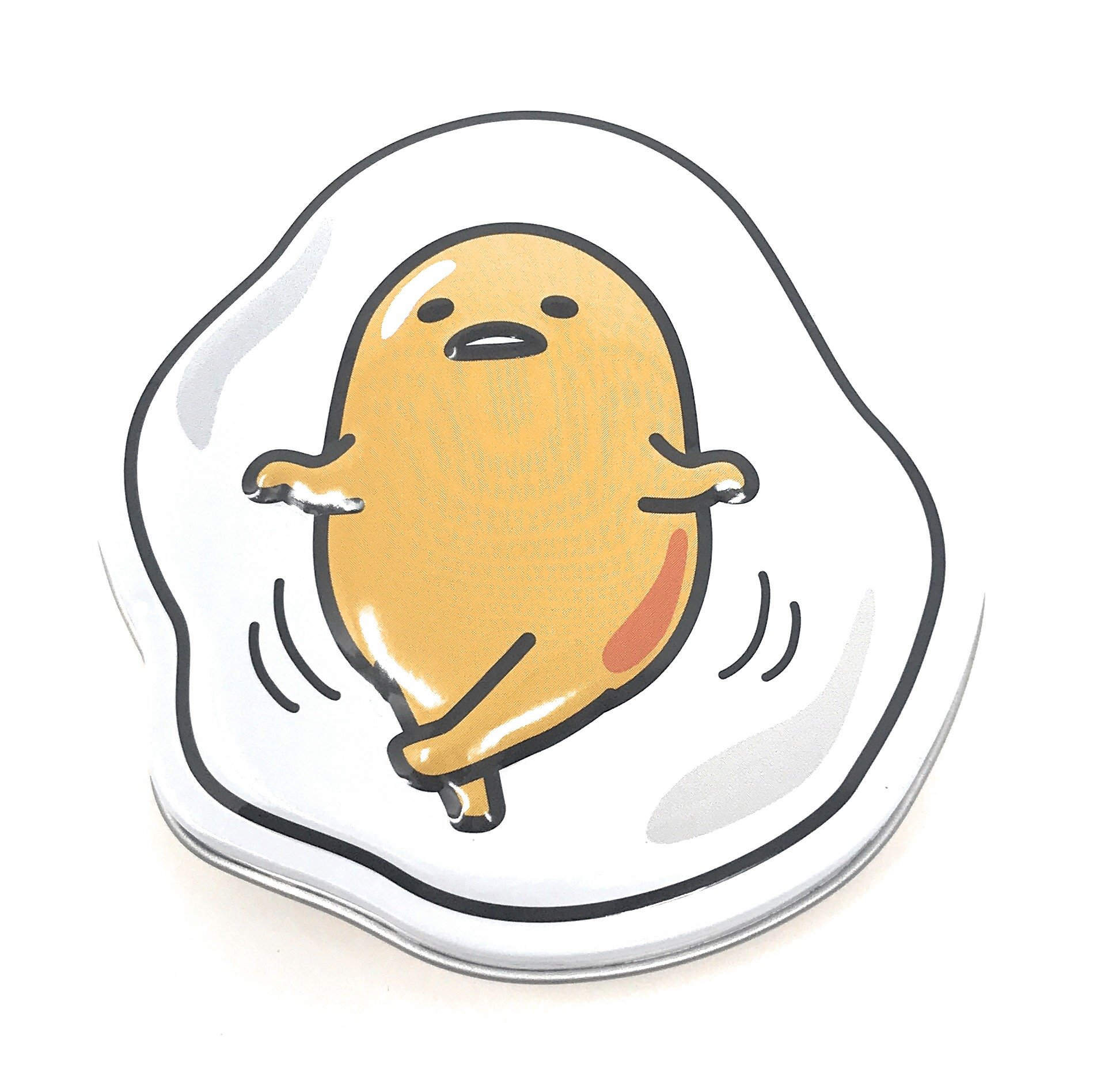 Gudetama The Lazy Egg Sanrio Collectible Vanilla Candy in Egg-Shaped Tin - Perfect for Anime Fans, Kawaii Gifts & Sweet Treats Collection