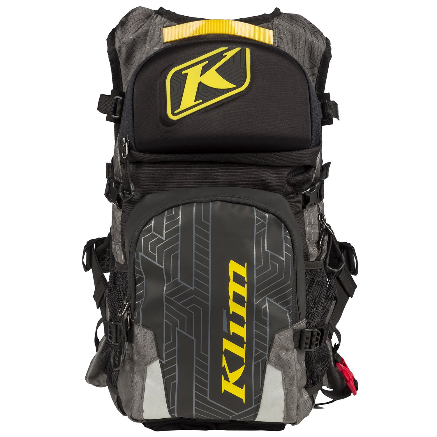 KLIM Nac Pak Technical Backpack - 3L Hydration Pack with Shape Shift Technology (Gray) - Perfect for Hiking, Cycling & Outdoor Adventures
