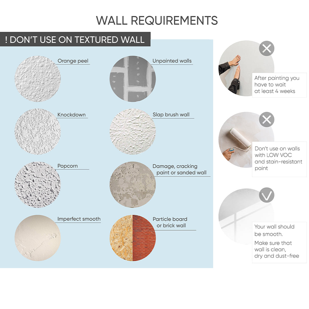 Modern Fashion Style Wall Mural CCM174 - Self-Adhesive Peel and Stick Wallpaper for Bedroom, Living Room & Office Decor