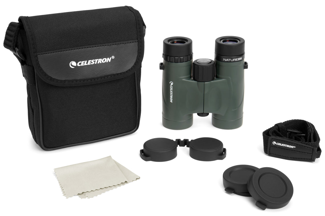 Nature DX 10x32 Binoculars - High Powered Compact Binoculars for Bird Watching, Hunting, Hiking & Travel - Lightweight & Waterproof Outdoor Optics