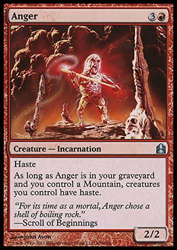 MTG Magic: The Gathering - Anger (109) Commander CMD Card - Perfect for Commander Decks, Red Aggro Strategies & Competitive Play