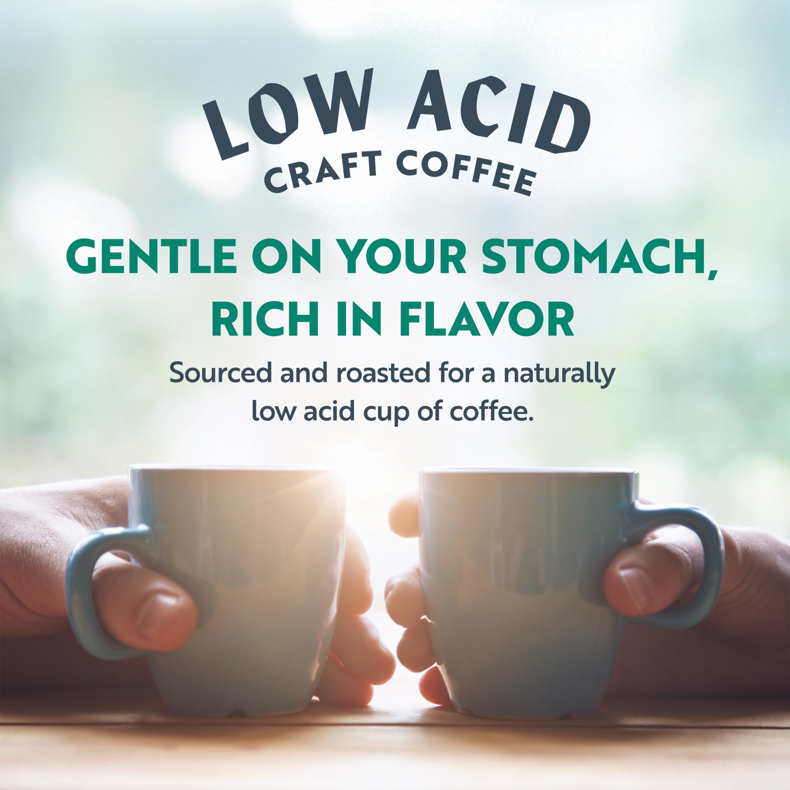 Clean Coffee Co. - Low Acid Dark Roast, Honduras Blend, Caramel & Chocolate Notes (12 oz) for Sensitive Stomachs