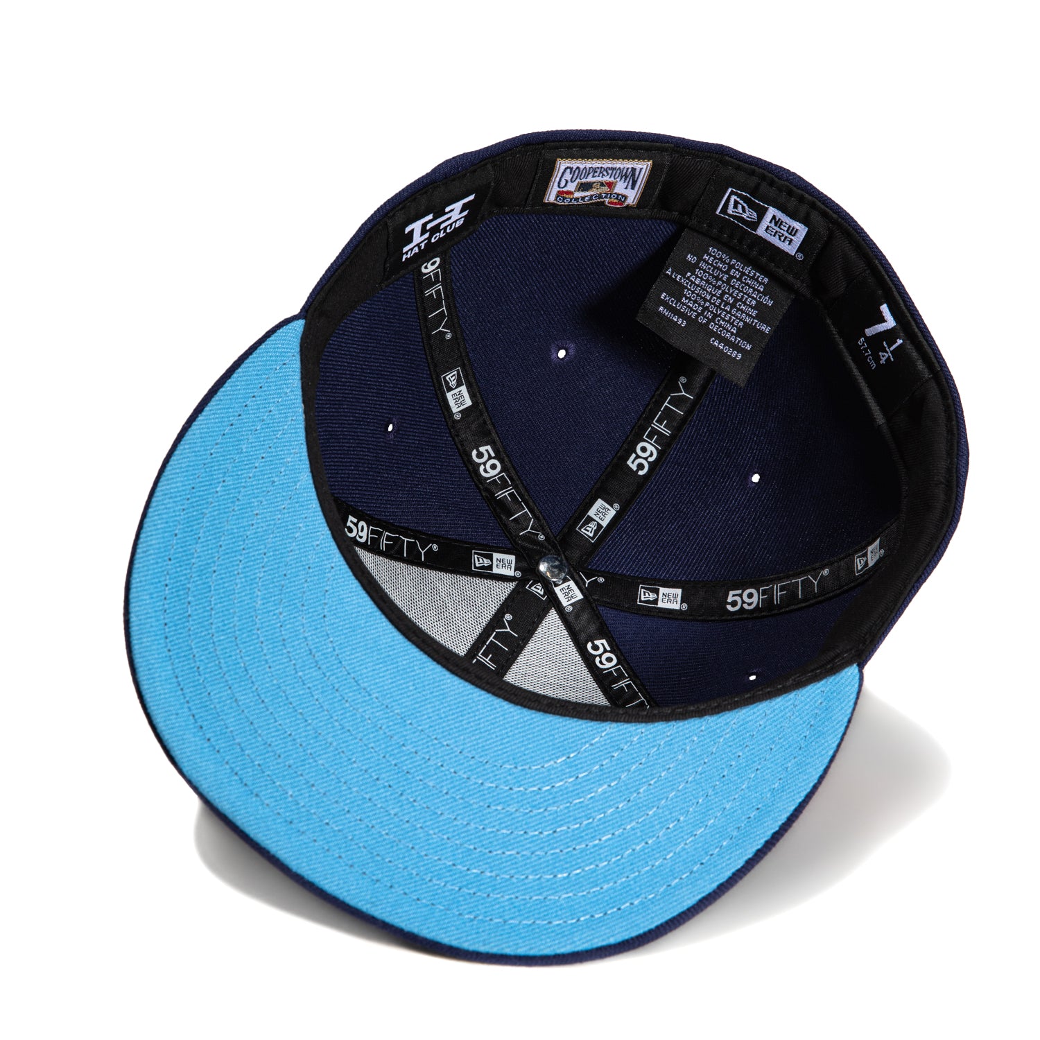 New Era 59Fifty New York Mets 40th Anniversary Stadium Patch Snapback Hat - Light Navy, Teal & Orange - Perfect for Baseball Games, Fan Collections and Streetwear Fashion