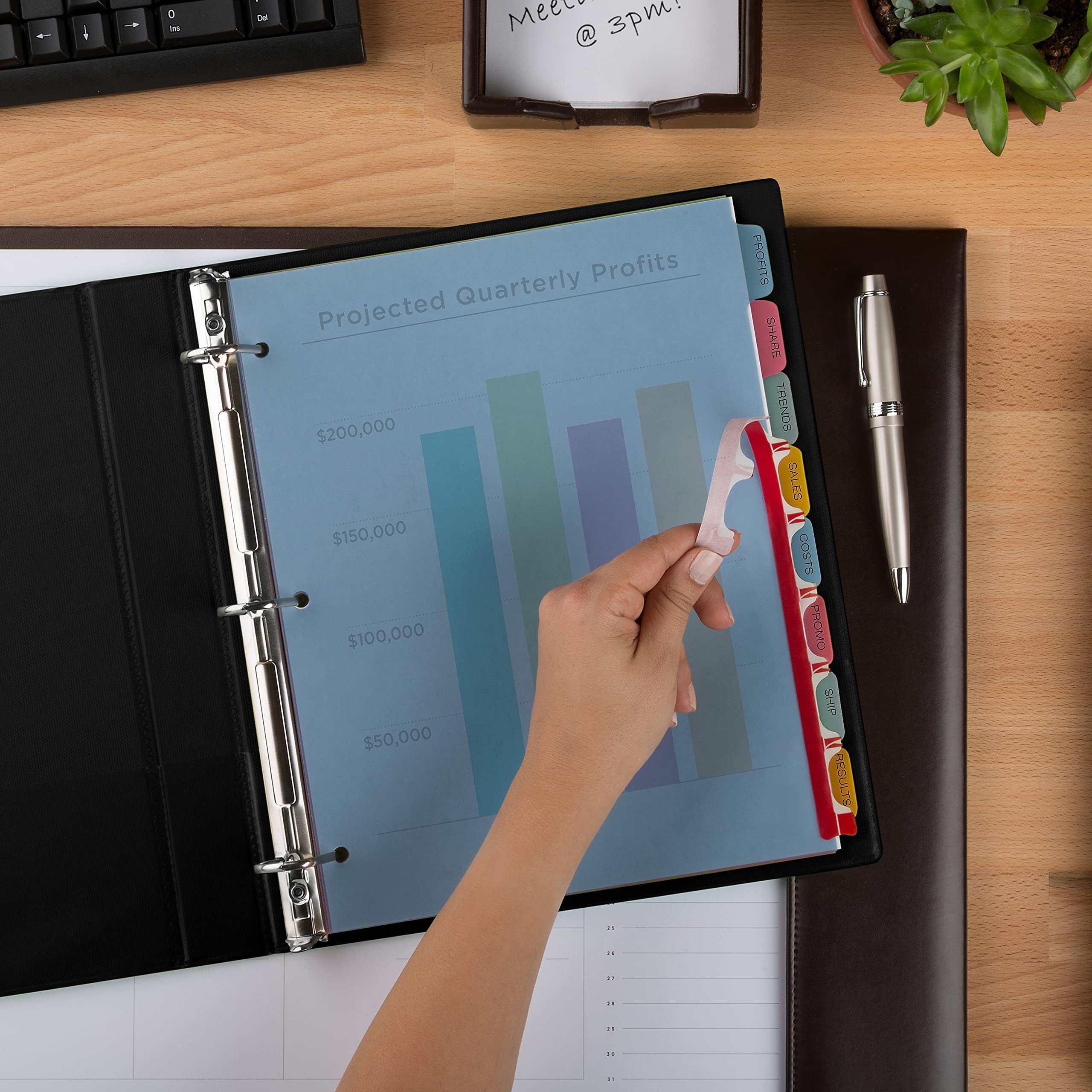 Avery 12433 Index Maker Translucent Dividers - 8 Tabs per Color, Letter Size, 5 Sets per Pack - Perfect for Office Filing, School Projects & Document Organization