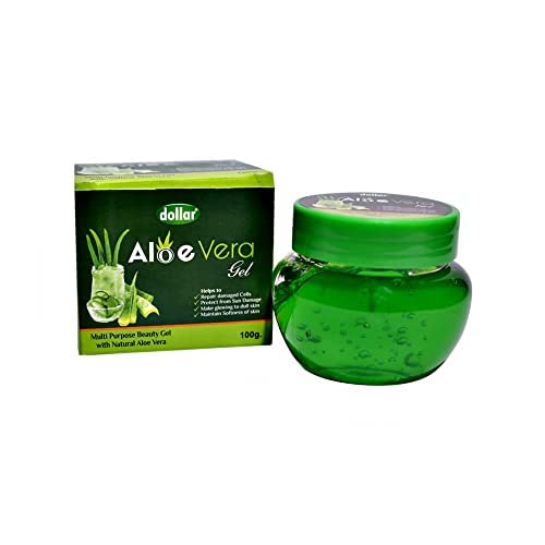 Pure Aloe Vera Gel 100g for Face & Hair - Hydrating, Moisturizing & Soothing Skin Care - Multipurpose Beauty Gel (Pack of 6) - Perfect for Sunburn Relief, Hair Conditioning & Daily Skincare Routine