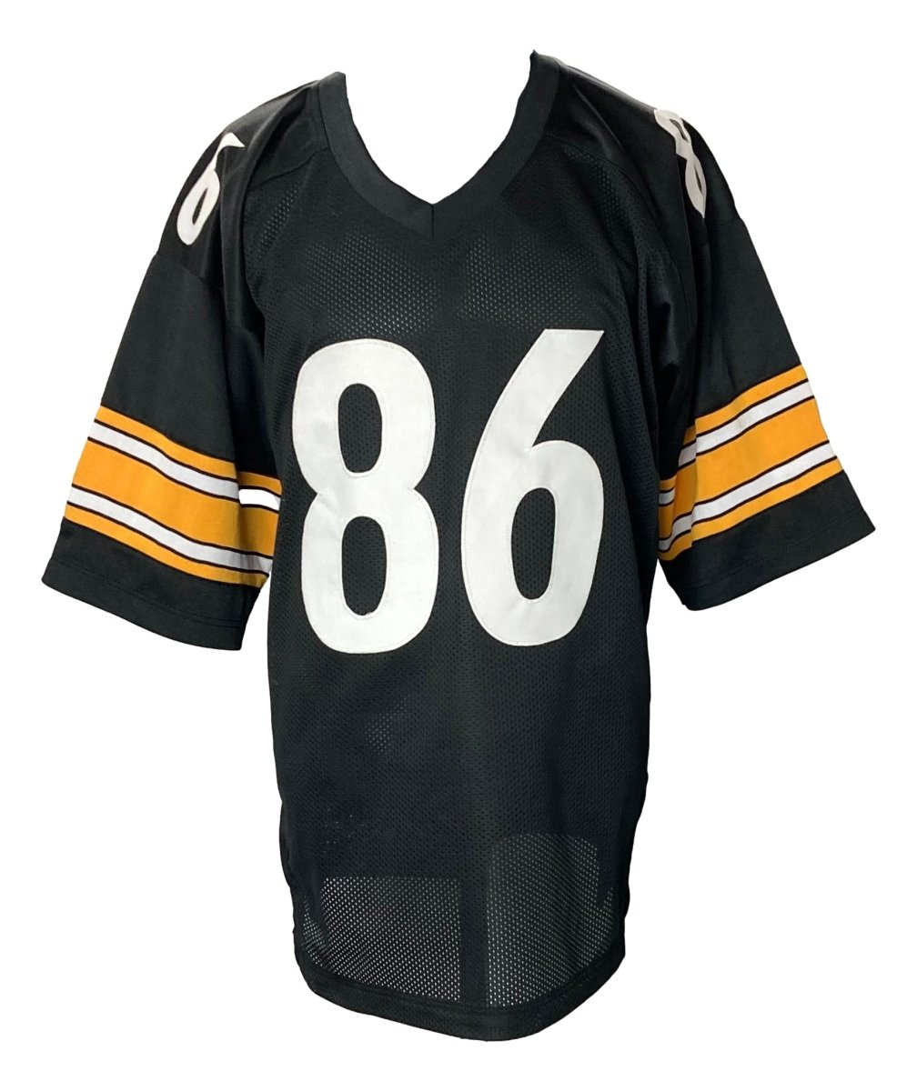 Hines Ward Autographed Pittsburgh Steelers Black Football Jersey with JSA COA - Perfect for Collectors, Fans, and Sports Memorabilia Displays