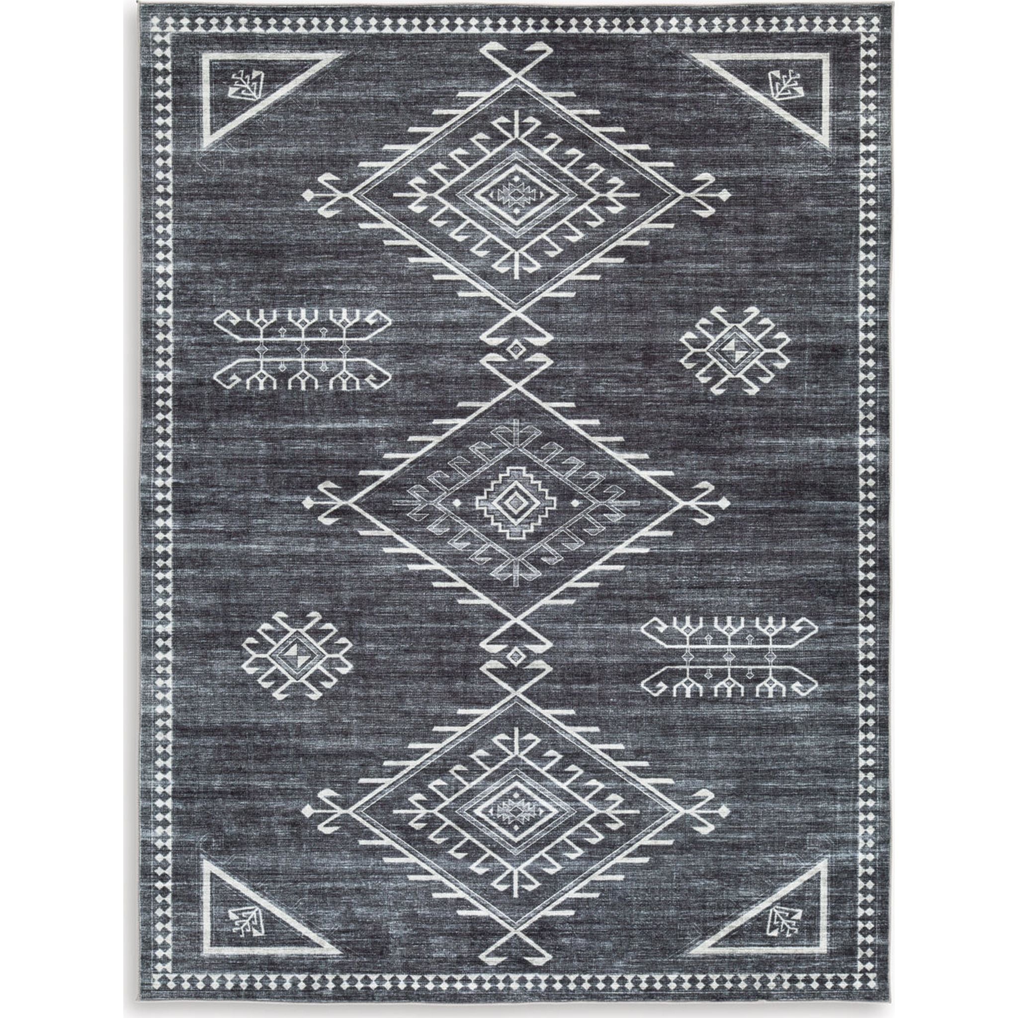 Arloman 5'x7' Area Rug - Soft Non-Slip Living Room Rug, Perfect for Bedroom, Dorm & Home Decor - Machine Washable Modern Floor Carpet
