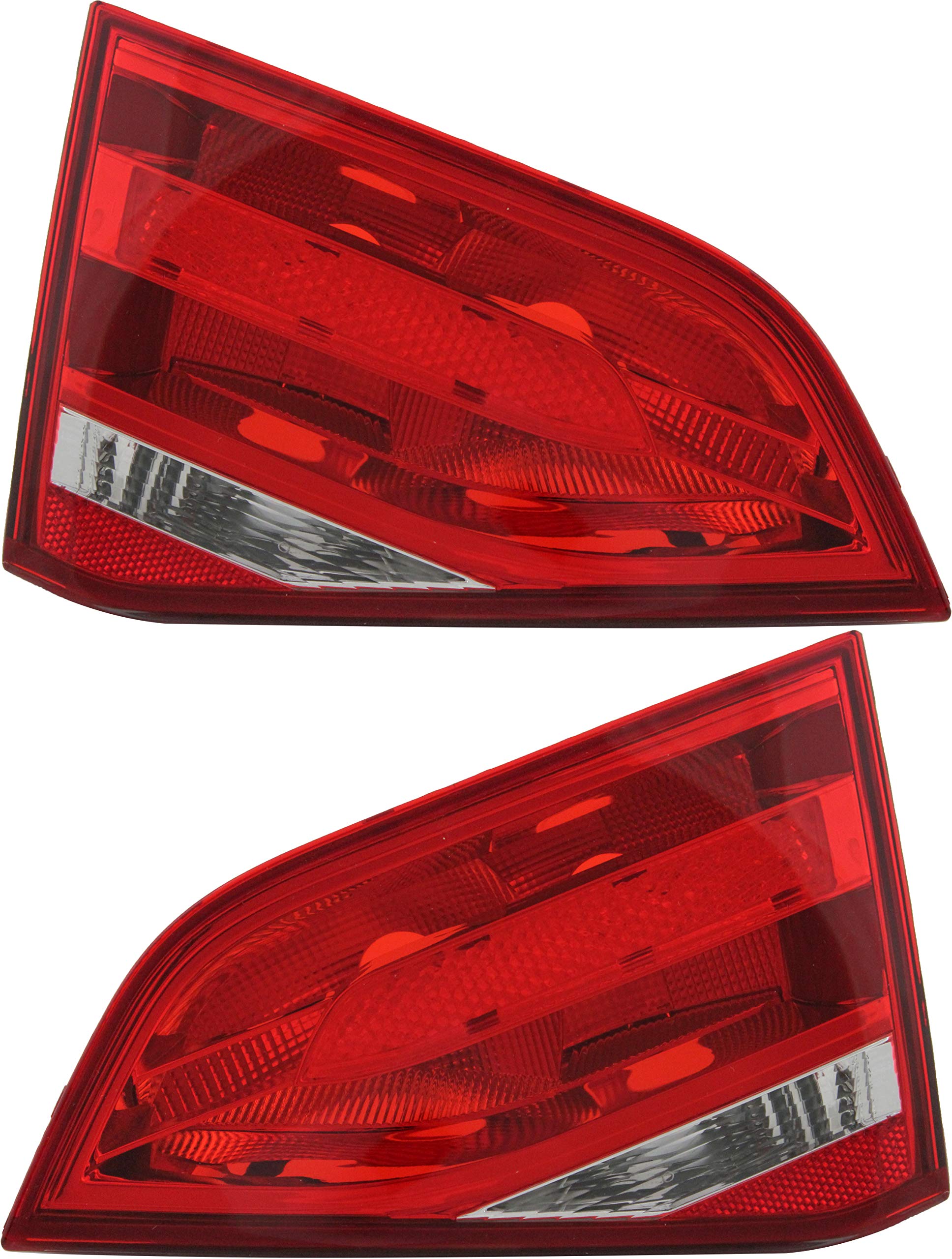 Audi A4 Inner Tail Lights Lamps Set - Compatible with 2009 2010 2011 2012 Models - Driver & Passenger Side - Perfect for Night Driving & Enhanced Safety