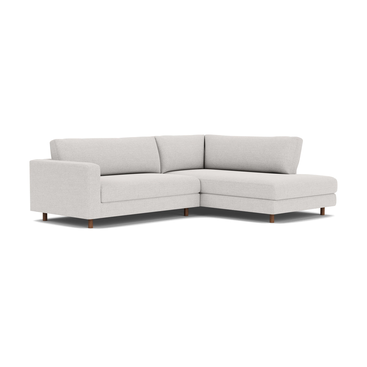 Douglas Fabric Right Corner Sofa - Modern L-Shaped Sectional Couch for Living Room, Small Spaces & Apartments | Comfortable Upholstered Furniture for Family Gatherings & Movie Nights