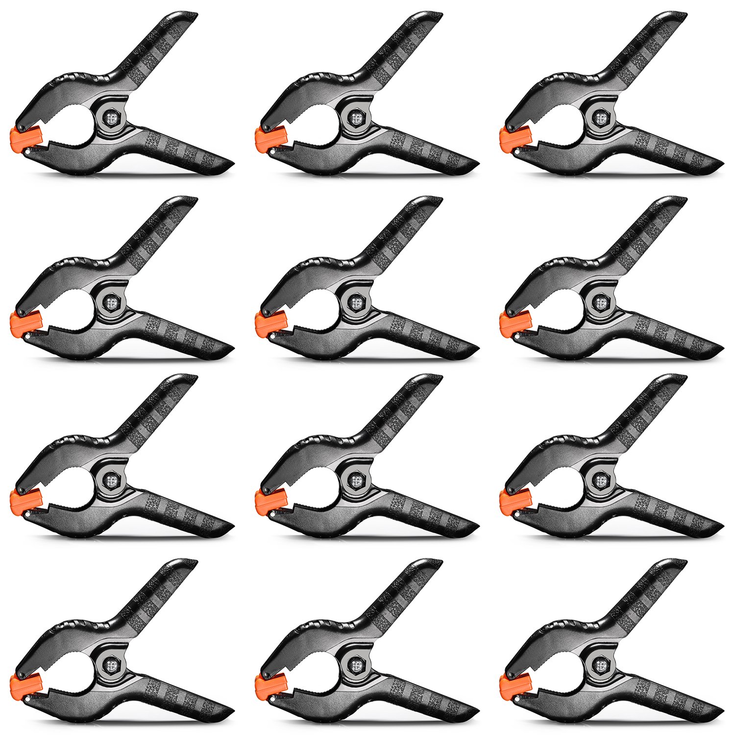 Neewer 12-Pack 4.5 Inch Heavy Duty Muslin Backdrop Clips for Photo Studio, Photography Background, Canvas - Spring Clamps for Creative Projects & Home Decor (Perfect for Weddings, Portraits & DIY Crafts)