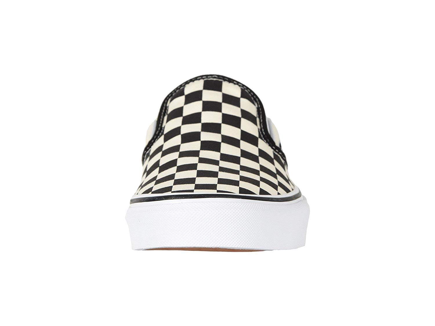 Vans Unisex Classic Slip-On Shoes - Black & White Checkerboard Skate Shoes for Men & Women | Comfortable Casual Sneakers for Skateboarding, Walking & Everyday Wear