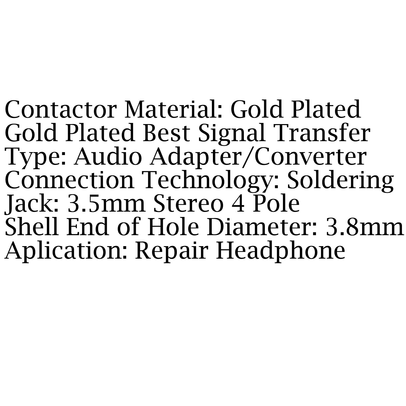 10Pcs Mini 3.5mm Stereo 4 Pole Jack Plug Audio Connector - Replacement Headphone Repair Parts for iPhone, Samsung, Sony Headphones - Perfect for DIY Fixing Broken Headphones & Audio Devices