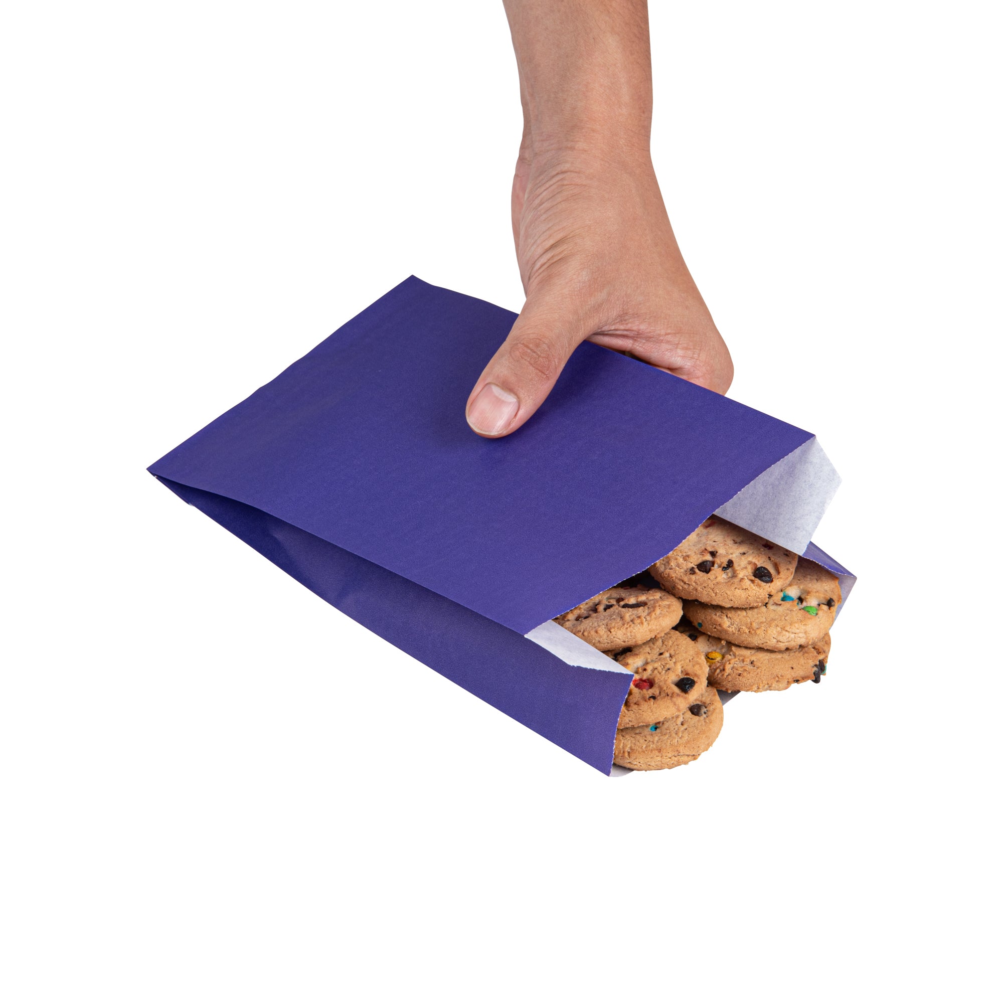 Purple French Fry & Snack Bags - 5