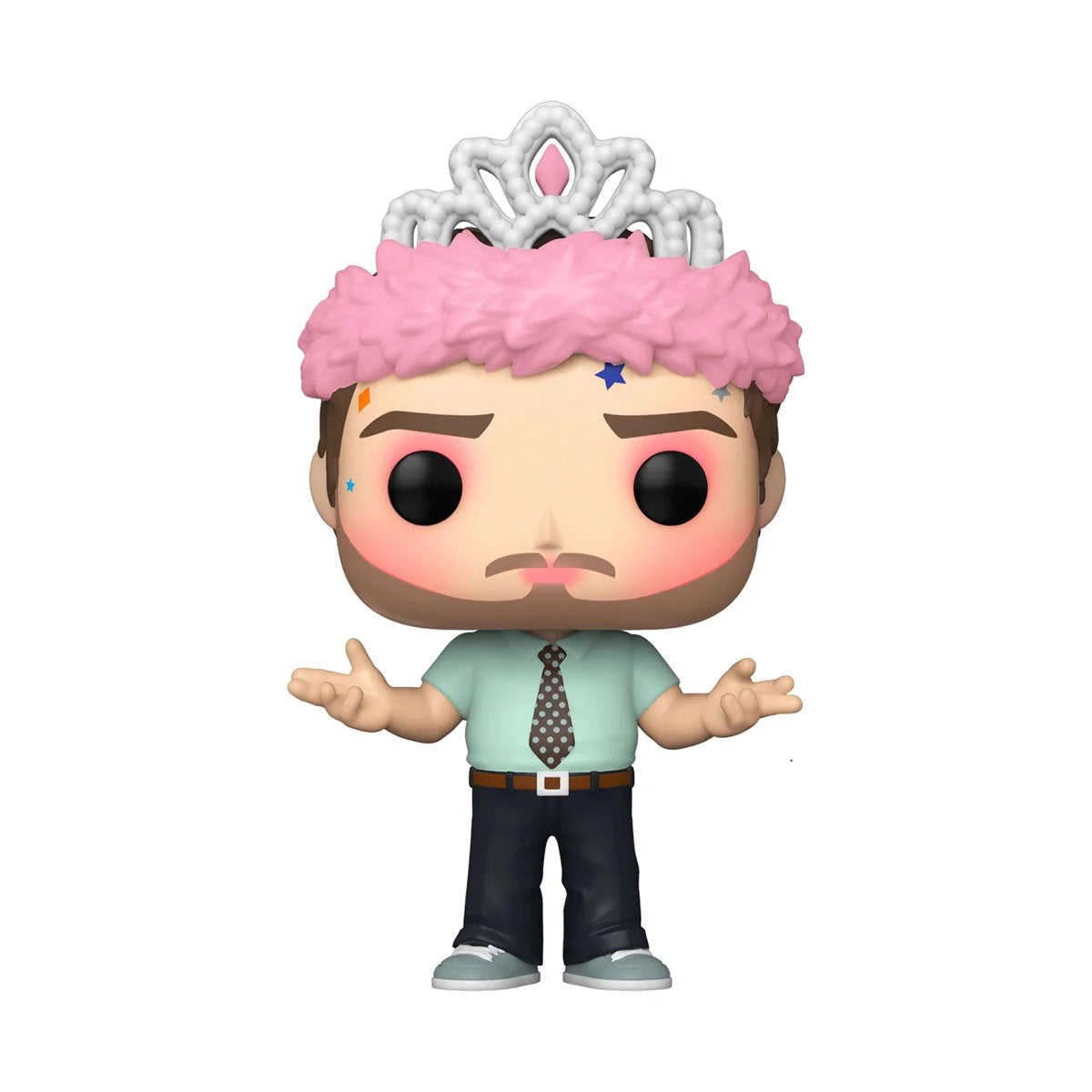 Parks and Recreation Andy as Princess Rainbow Sparkle Costume - Official TV Show Merchandise for Halloween, Cosplay & Themed Parties