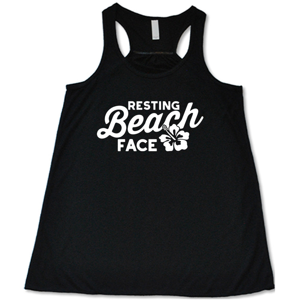 Resting Beach Face Shirt - Funny Vacation T-Shirt for Women & Men - Perfect for Beach Trips, Summer Holidays & Relaxing Getaways