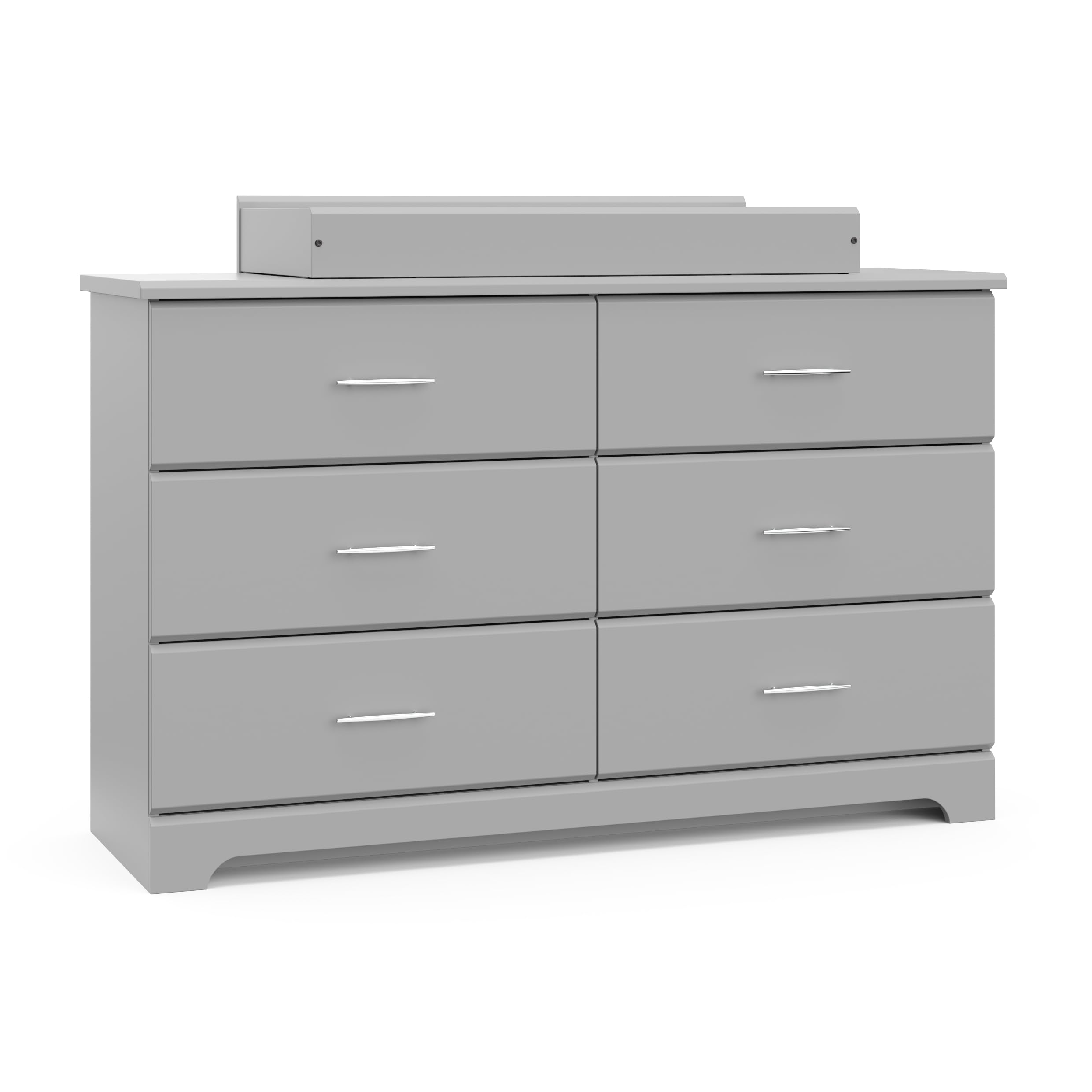 Storkcraft Brookside 6-Drawer Dresser in Pebble Gray - GREENGUARD Gold Certified Kids Dresser | Durable Nursery & Bedroom Storage Solution for Baby Essentials, Toys & Clothes | Perfect for Toddler Rooms & Modern Nursery Decor