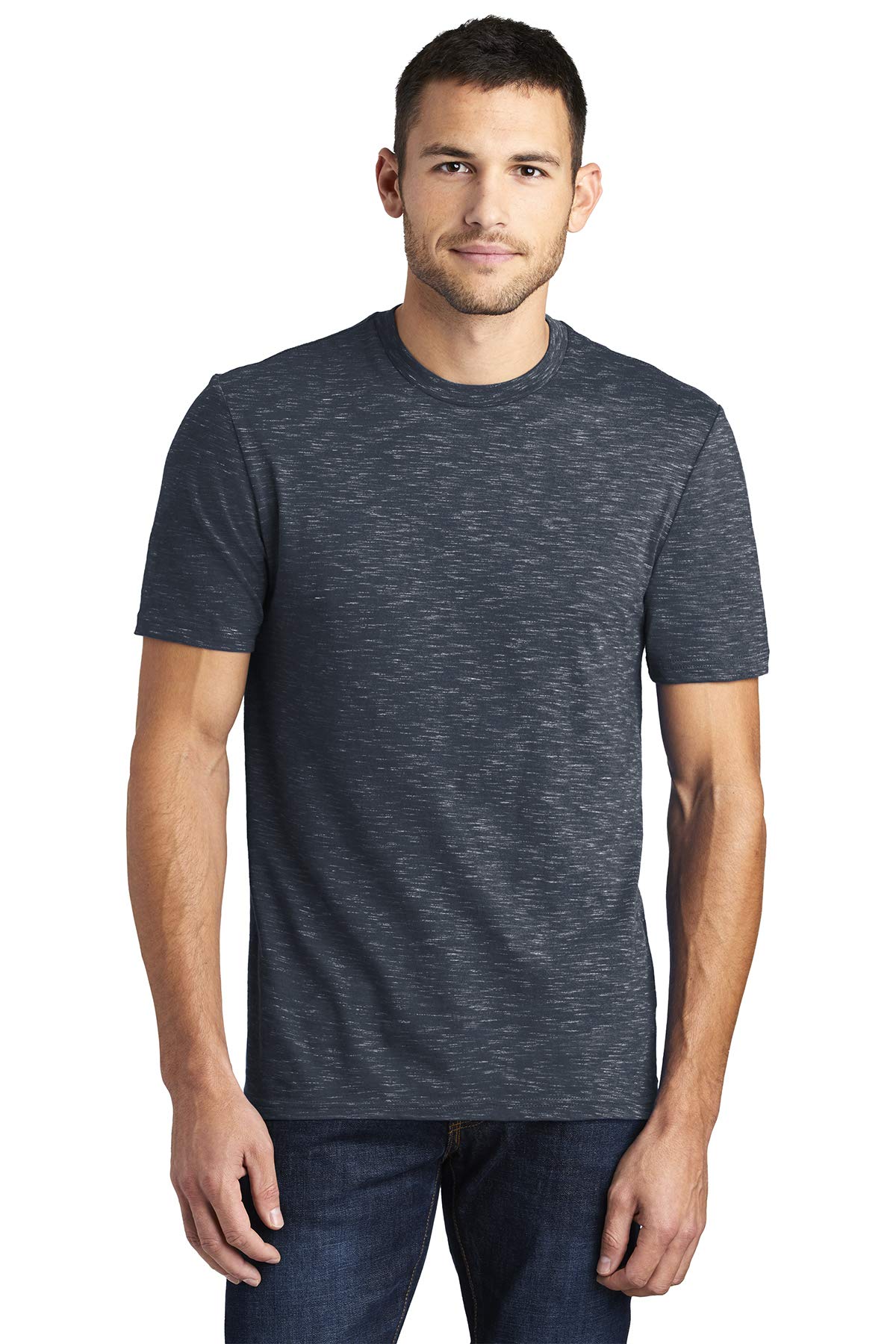 District Men's Medal Tear-Away Label T-Shirts - Comfortable Casual Wear for Gym, Workout & Everyday Use